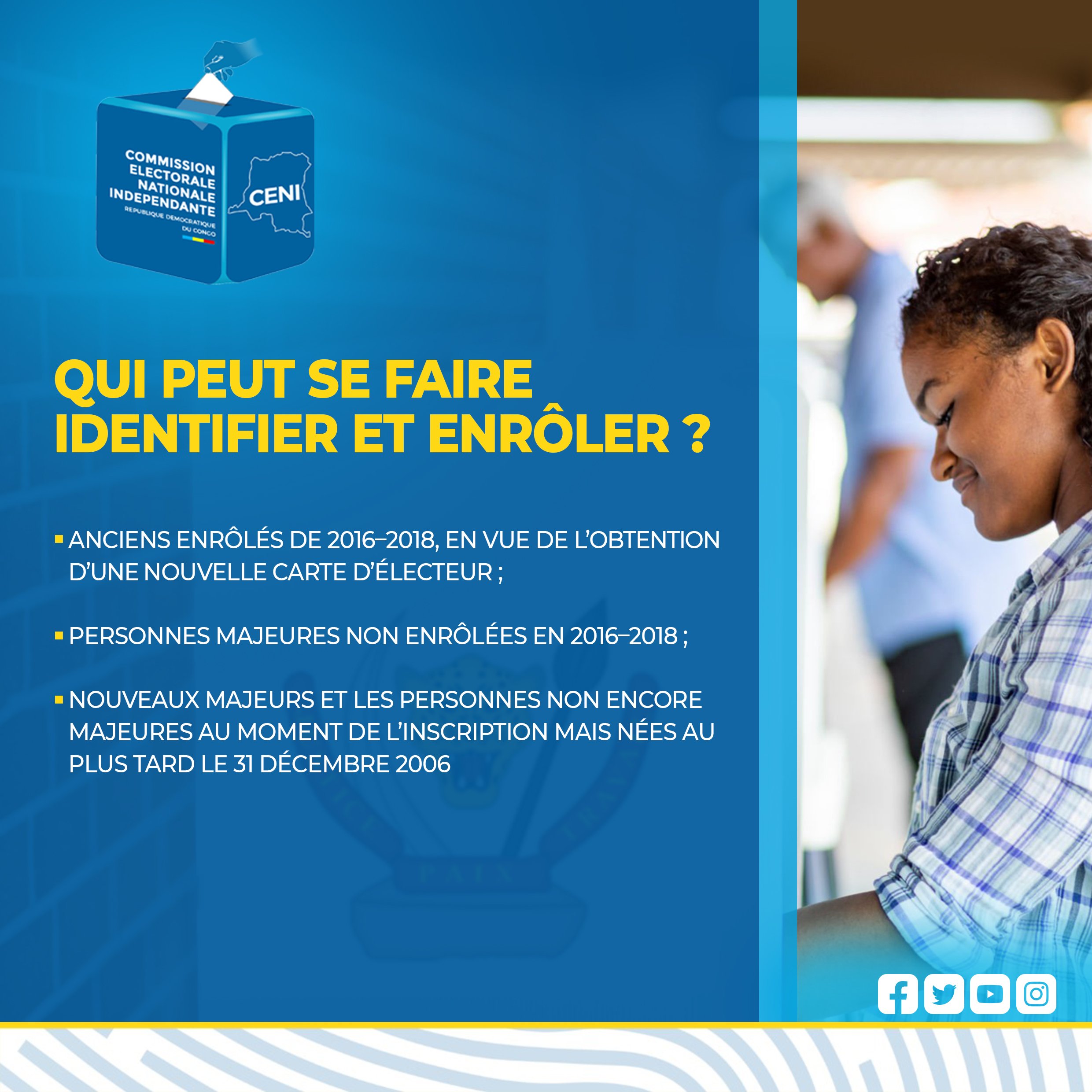 Qui peut se faire enrôler ?