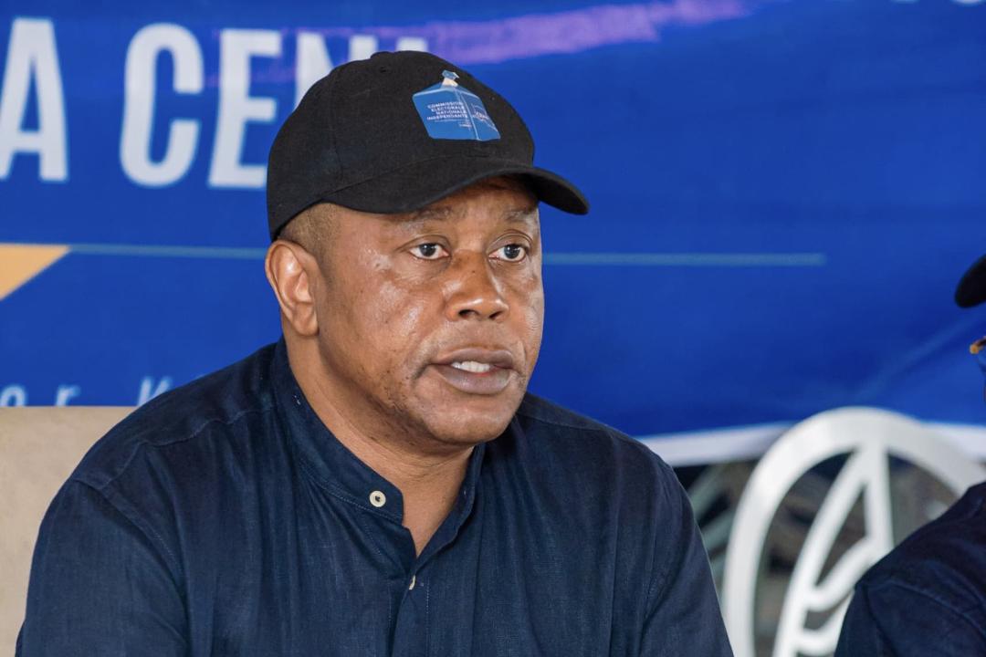 Président de la CENI, Denis Kadima, lors du lancement de la formation du personnel navigant pour le déploiement du matériel électoral et des agents dans le Congo profond