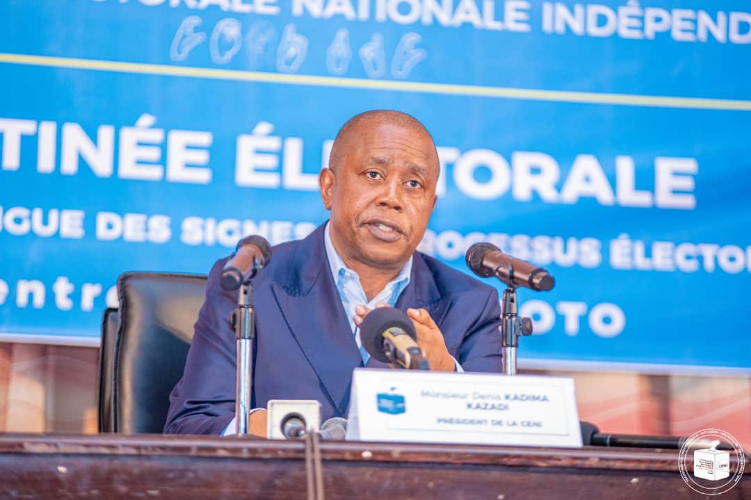 Une photo d’archives du Président de la CENI, Denis Kadima 