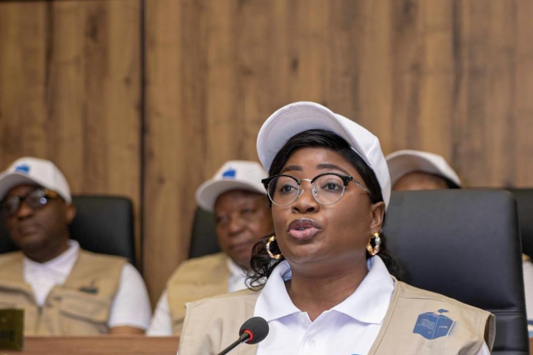 Photo d’archives du Rapporteur de la CENI, Mme Patricia Nseya