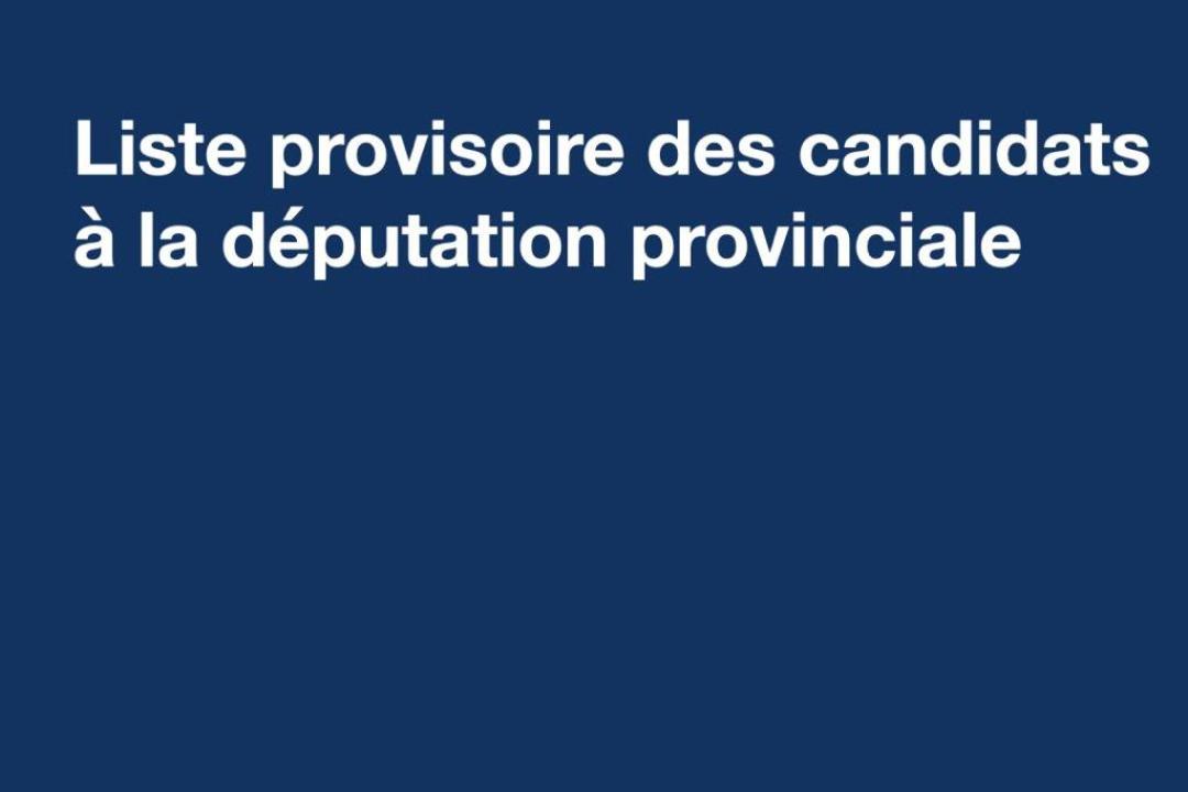 Liste Députation Provinciale - Sankuru