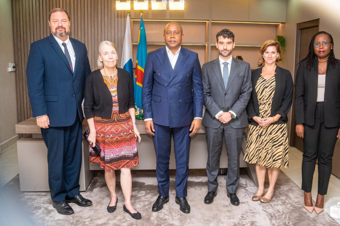 Le Président de la CENI, Denis KADIMA KAZADI et l’Ambassadeur des USA, Mme Lucy TAMLIN