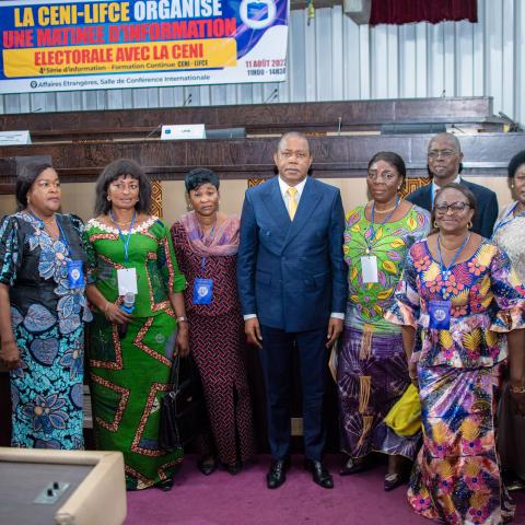 La Ligue des femmes congolaises pour les élections (LIFCE) en matinée électorale à la CENI